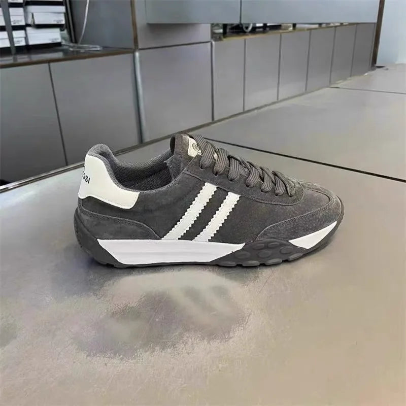 Sneakers Casual Uomo Designer Retro Scarpe Da Corsa In Microfibra Tessuto Pelle Traspirante Con Plateau Interno