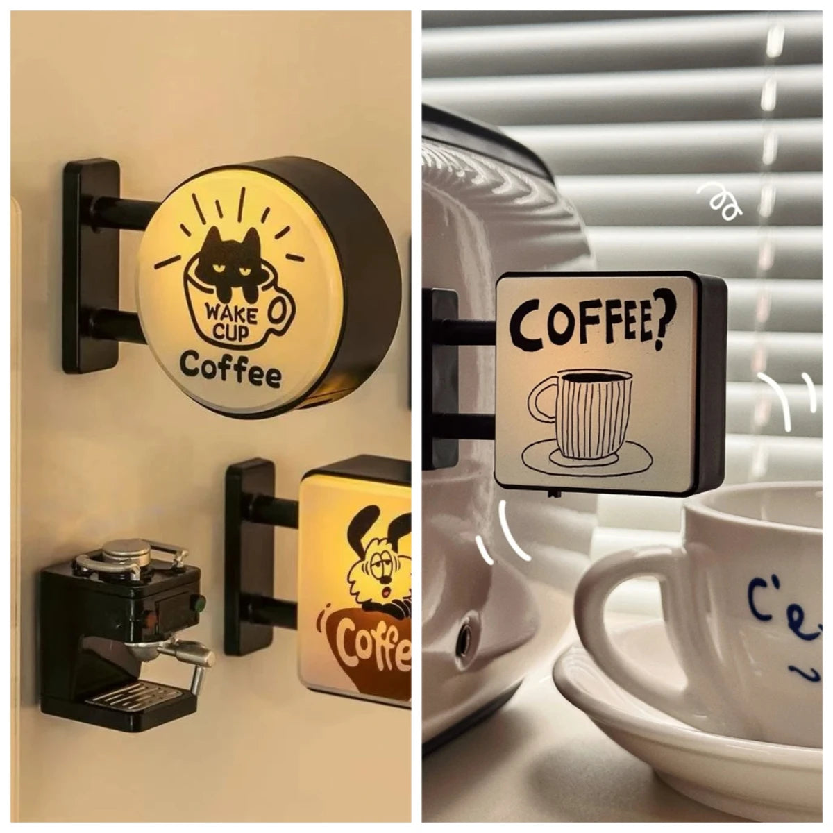 Mini Lightbox Magnet Frigorifero Caffè Turismo Giapponese Souvenir Scatola Luminosa Decorazione Casa Regalo