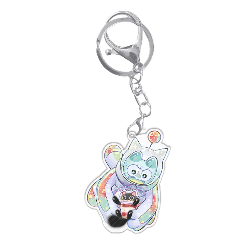 Portachiavi YuGiOh Mago Nero Ragazza Acrilico Ciondolo Zaino Decorazione Giocattolo Anime Regalo