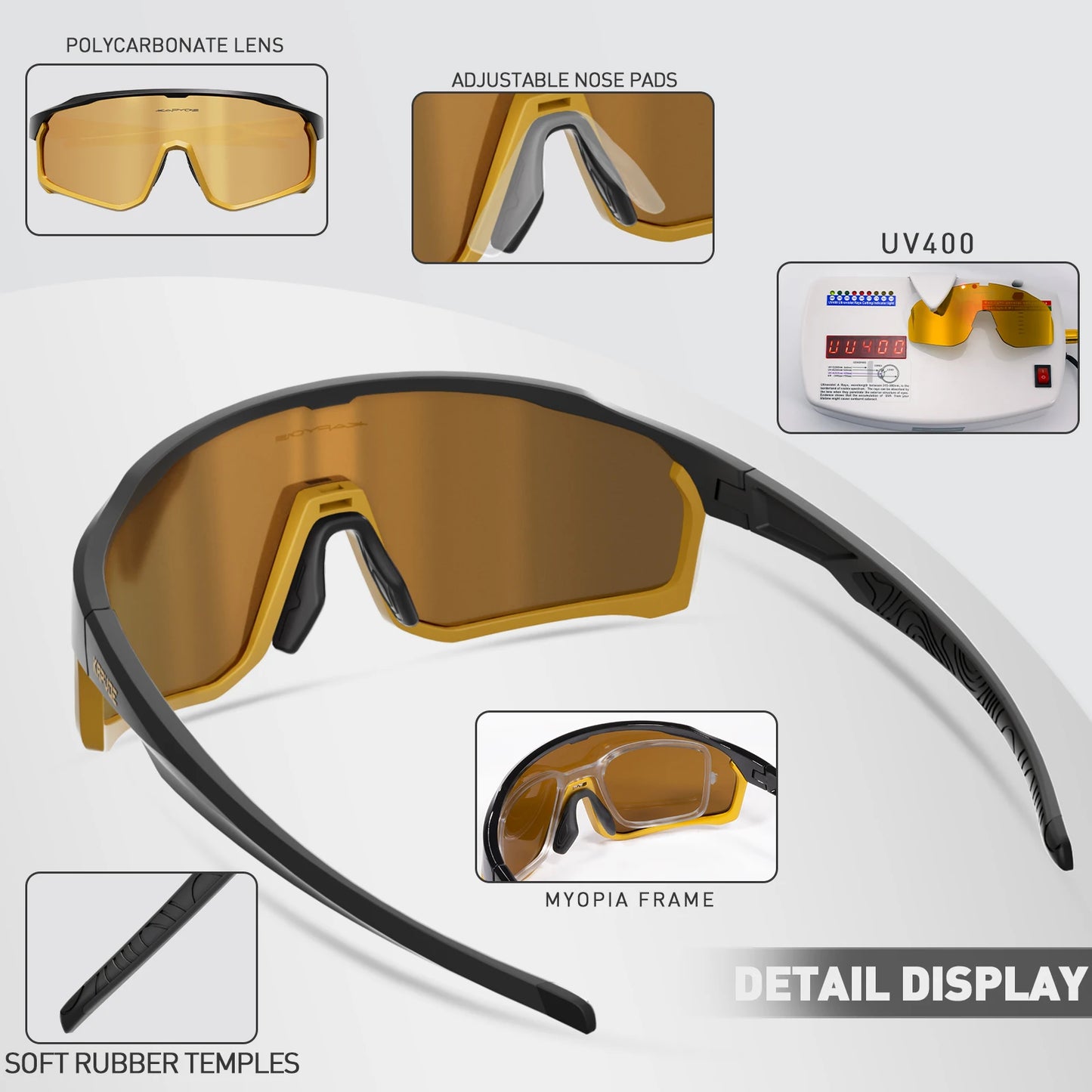 Occhiali Da Sole Da Ciclismo UV400 Per MTB Sport Bici Da Corsa All Aperta Guida Bicicletta Attrezzatura Da Campeggio
