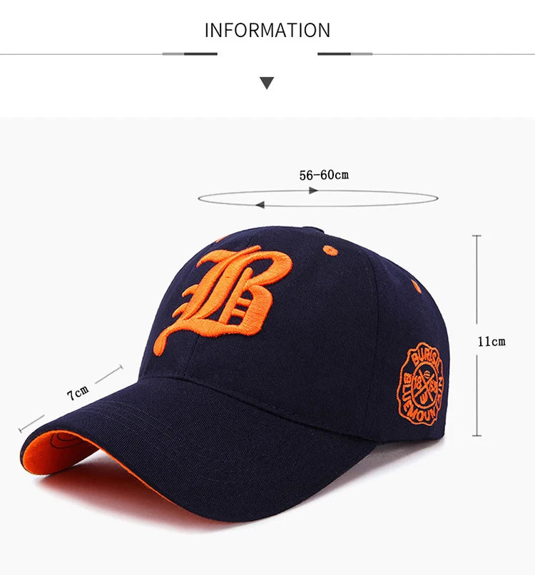 Berretto Baseball Unisex Cotone Estivo con Ricamo Snapback Protezione Solare Adulti