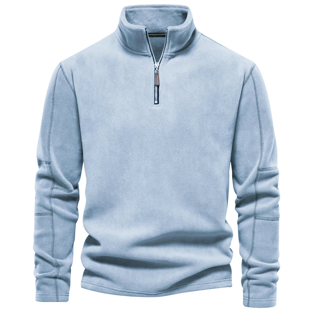 Giacca In Pile AIOPESON Per Uomo Caldo Premium Con Cerniera E Collo Rovesciato Soft Shell