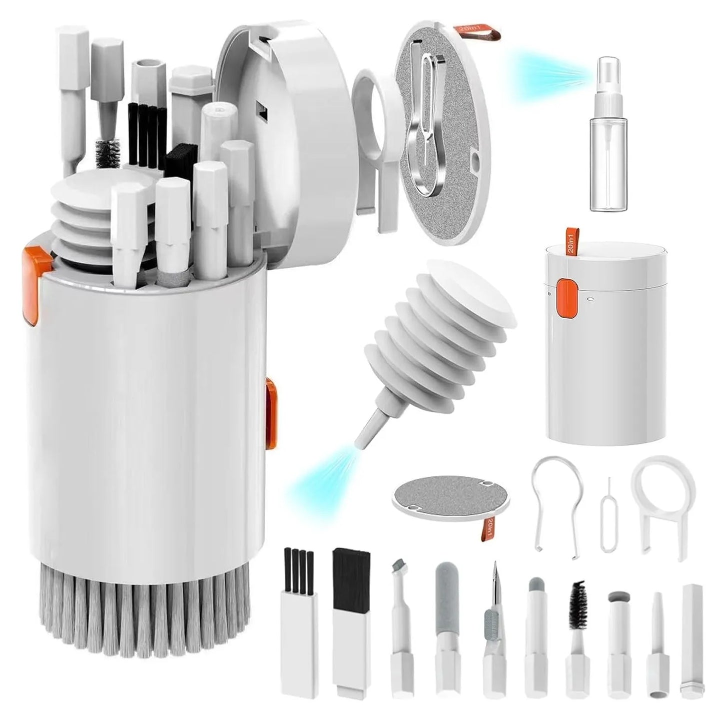 Kit Pulizia Profonda Multifunzione 20 In 32 In 1 Per Porte iPhone AirPods Tastiera Rimozione Tasti Strumenti di Precisione