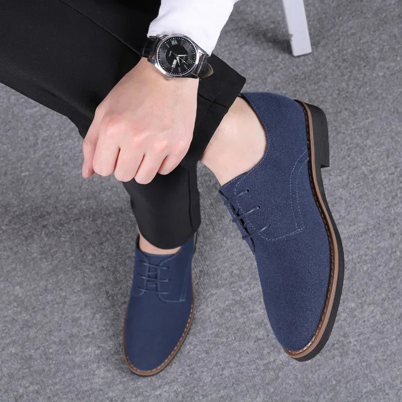 Scarpe Eleganti Da Uomo In Pelle Scamosciata Oxford Derby Classiche Lusso Comfort E Stile Per Ogni Occasione
