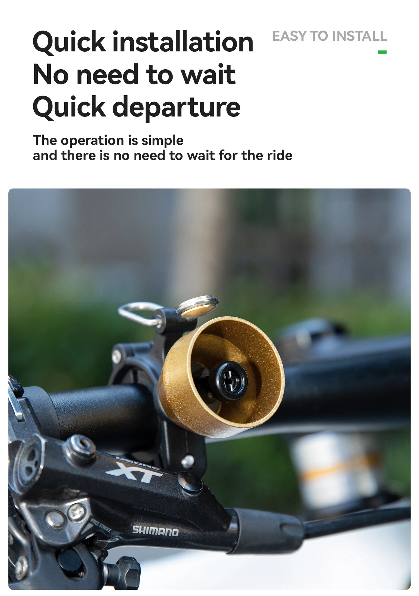 RockBros Campanello Per Bicicletta Compatto In Rame Impermeabile Avvertimento Sonoro Mini Campanello Per Clacson