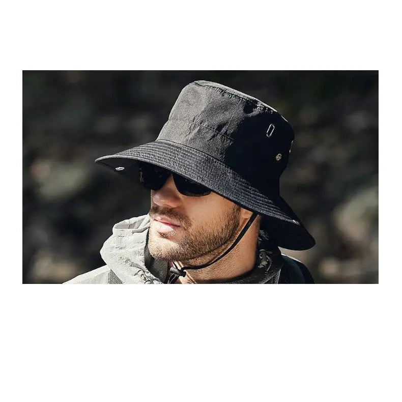 Cappello Da Pescatore Estivo Da Uomo Con Tesa Larga Protezione Solare Per Esterno Escursionismo Equestre