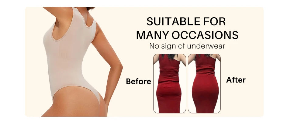 Body modellante senza cuciture per donna Body Shaper Perizoma modellante per il corpo Scolpire il seno Dimagrante Spalline larghe Shaper Nuovo