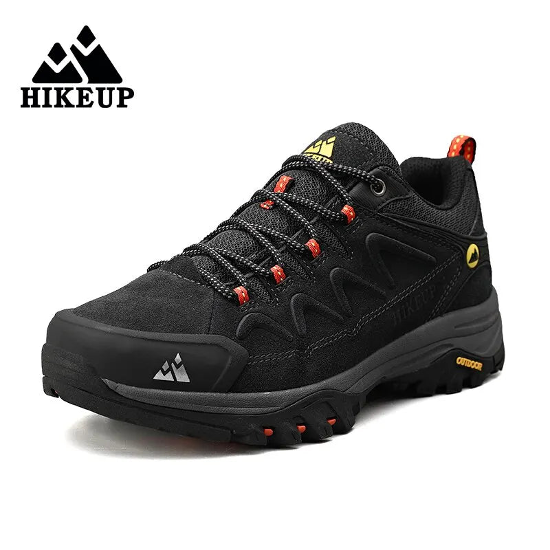 Scarpe Da Trekking Da Uomo In Pelle Hikeup Traspiranti Scarpe Da Ginnastica Da Trekking Turistiche Per Trail E Montagna