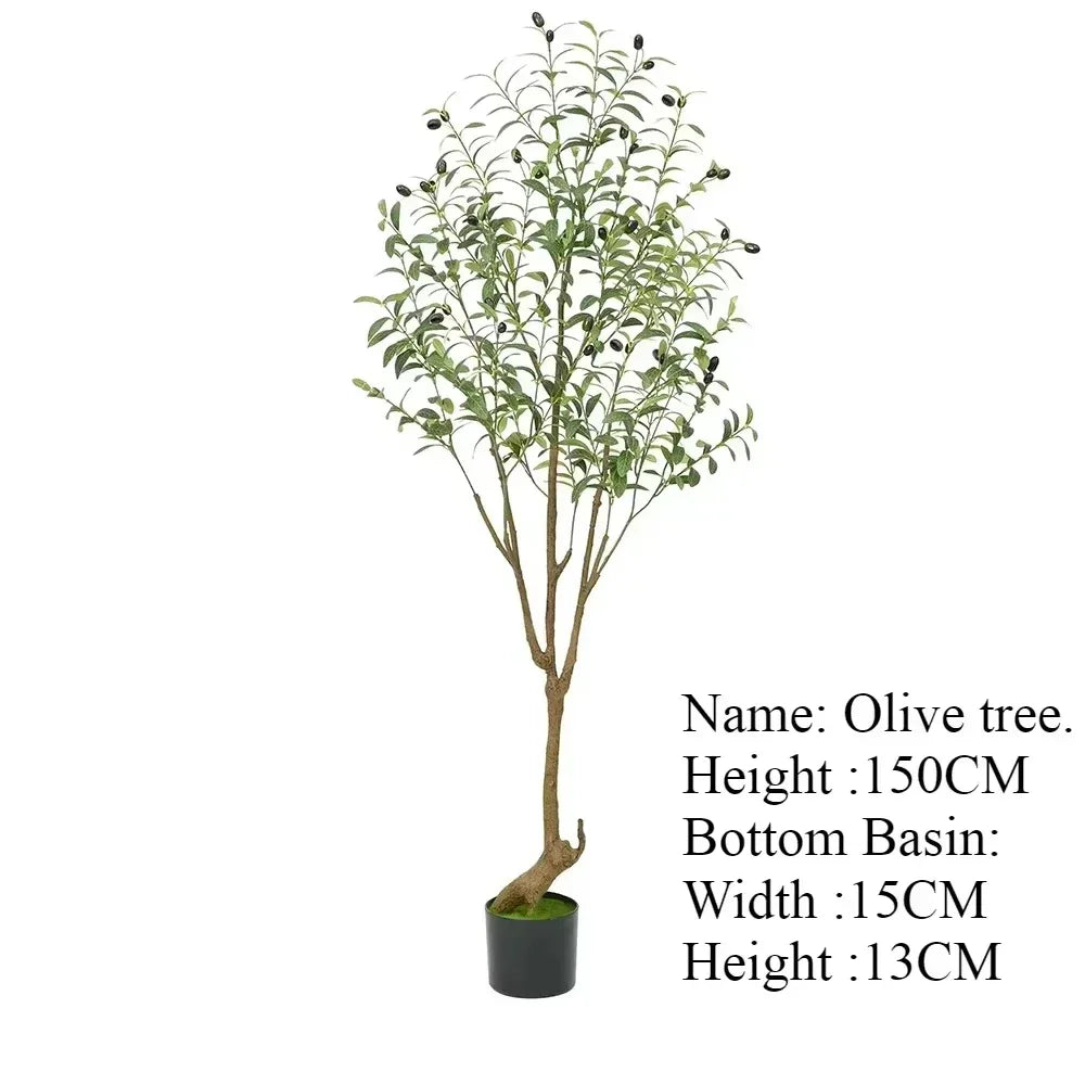 Albero Oliva Artificiale Grande Con Base Regolabile Da 60 Cm A 210 Cm Per Decorazione Ufficio E Casa
