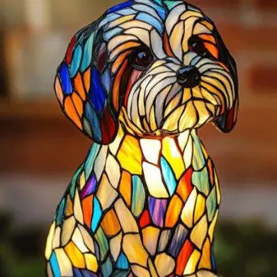Divertimento Unico Artistico Carino A Forma Di Cane Ornamento Decorativo Luce Notturna Moderna Illuminazione Atmosferica