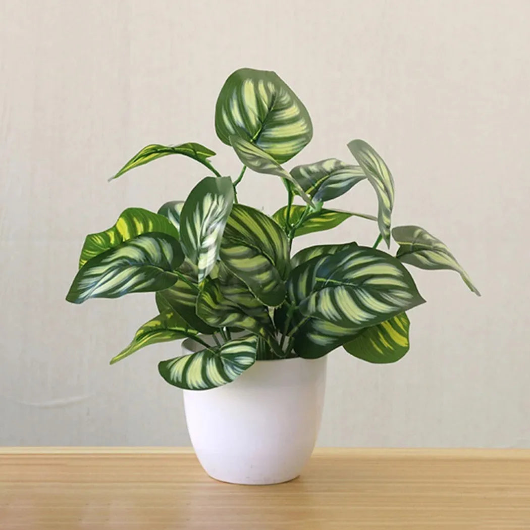 Bonsai Artificiale In Vaso Premium Decorazione Verde Durevole Ideale Per Casa E Ufficio Scrivanie E Reception