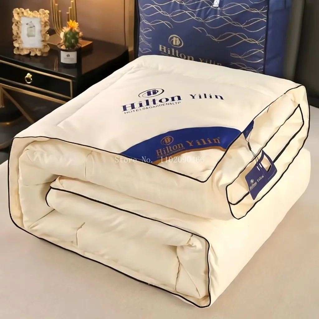 Hilton 5 Stelle Piumino Quattro Stagioni Letto Matrimoniale Caldo Trapunta Invernale
