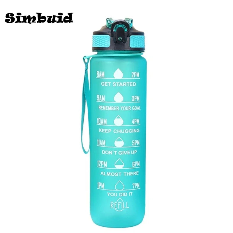 Borraccia In Plastica Da 900 A 1000 Ml Con Cannuccia Antiperdite Per Viaggi E Ciclismo SIMBUID