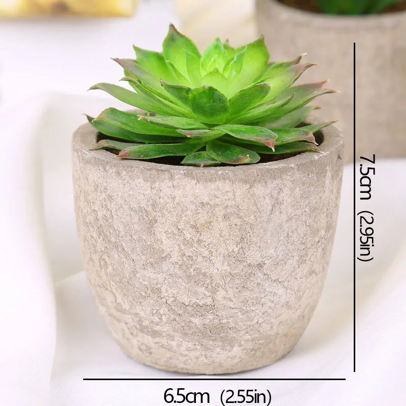 Mini Piante Succulente Artificiali Sempreverdi In Vaso Piccolo Per Ufficio Casa Decorazioni Da Tavolo Fiori Finti