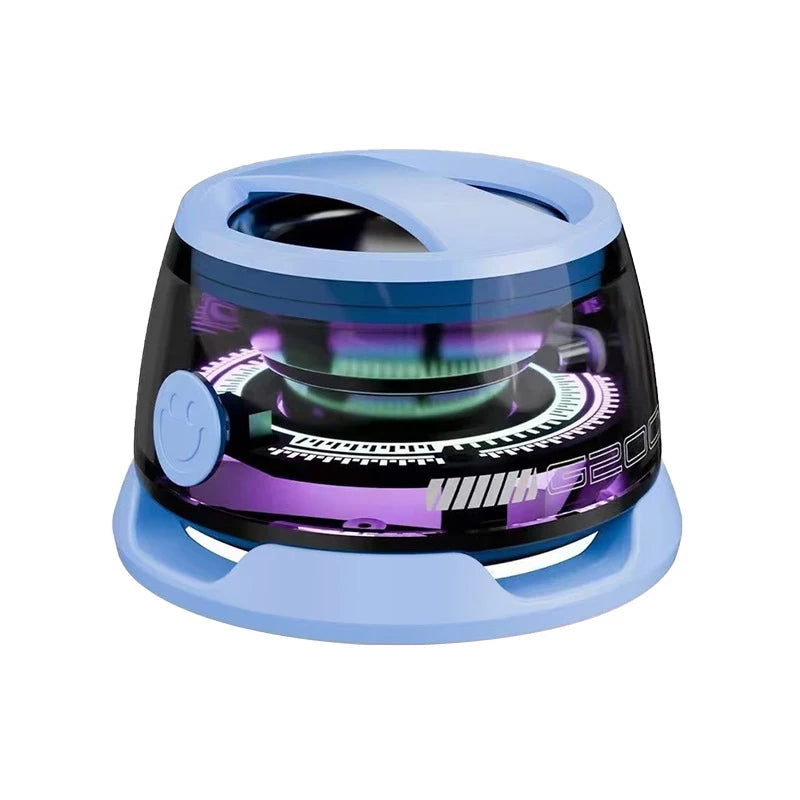Altoparlante Bluetooth Magnetico Portatile Per Viaggiatori Con Luce RGB Dinamica E Compatibile Con iOS