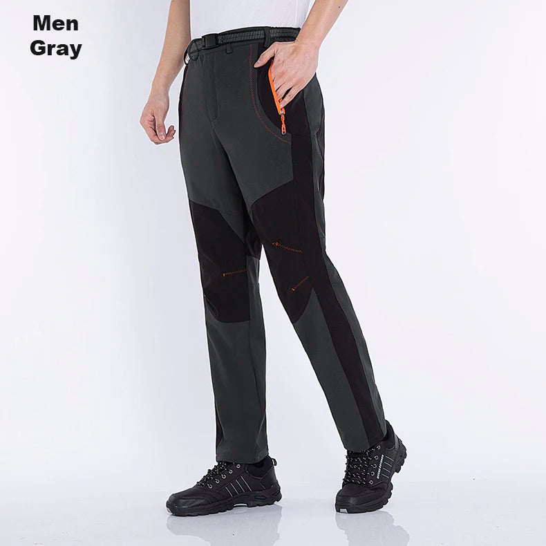 Pantaloni Invernali Da Uomo In Pile Per Trekking Impermeabili Caldi Da Campeggio All Aperto Soft Shell Antipioggia Antivento