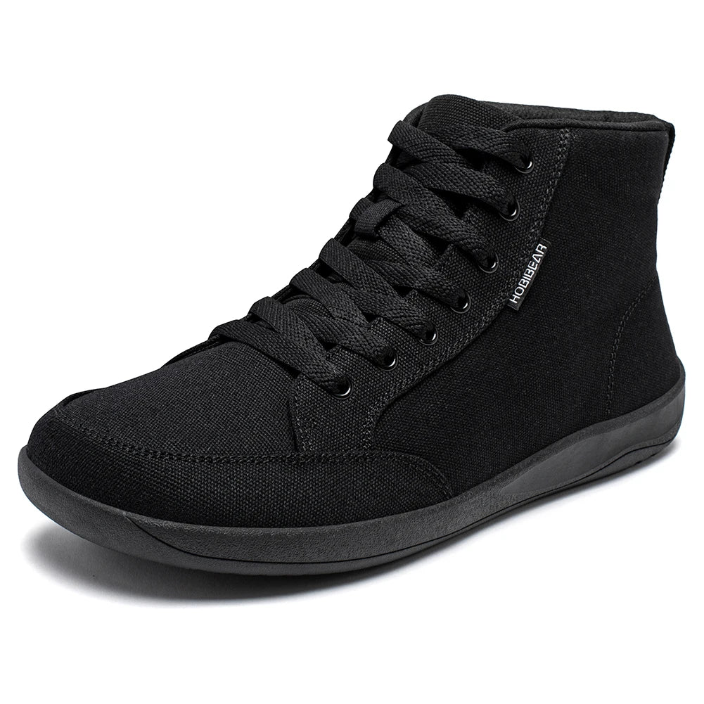 Hobibear Scarpe Da Ginnastica Unisex Mid Top A Piedi Nudi Con Punta Larga In Tela Zero Drop Con Lacci Per Esterni