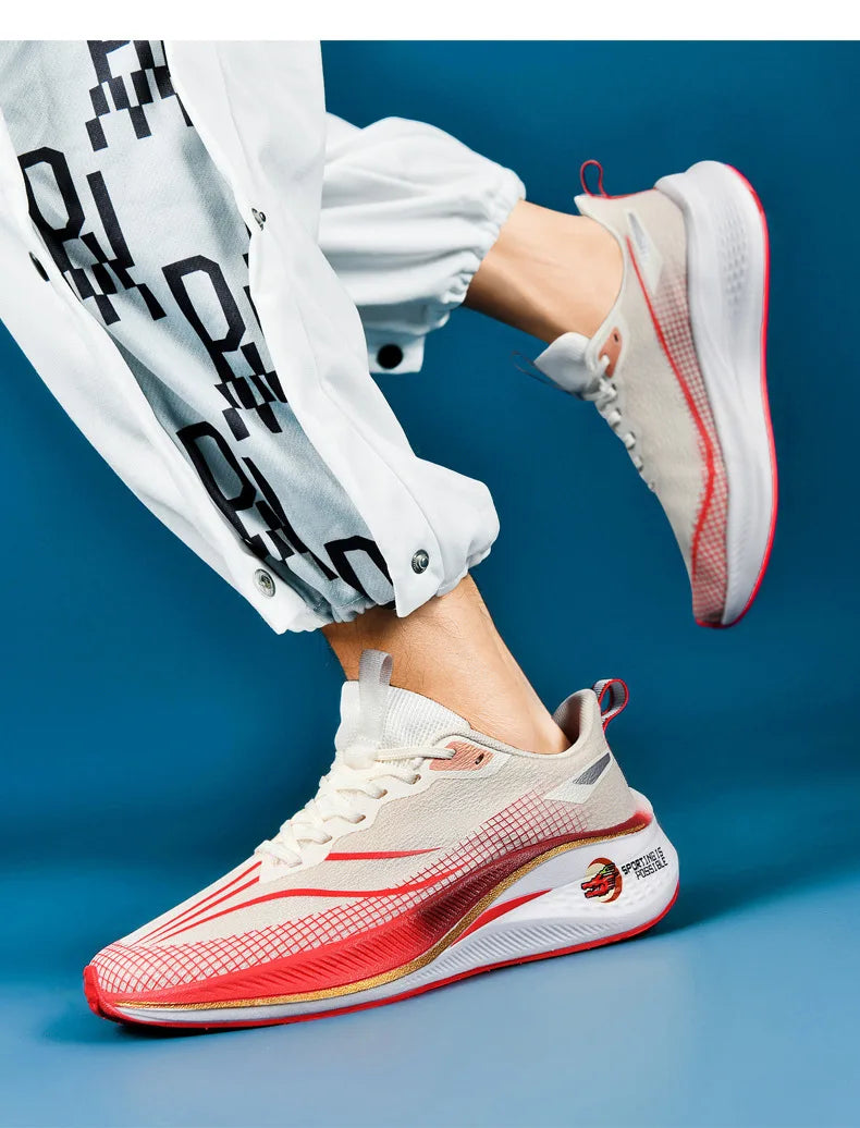 Scarpe da Corsa Sound Friction Rabbit 7PR con Piastra in Carbonio Traspiranti Leggere Sneakers Casual Unisex