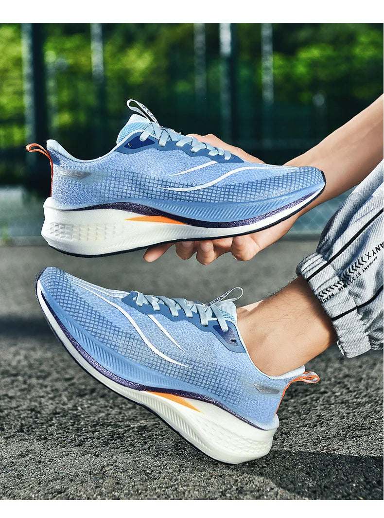 Scarpe da Corsa Sound Friction Rabbit 7PR con Piastra in Carbonio Traspiranti Leggere Sneakers Casual Unisex