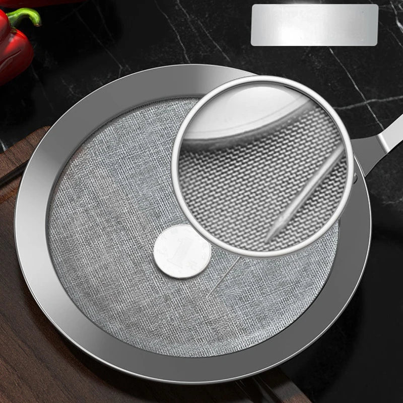 Colino a Maglia Fine in Acciaio Inox 304 Setaccio Filtrante per Succo Uova Filtro Scolapasta Caffè Tè Cucina