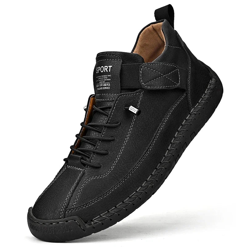 Scarpe In Pelle Cucite A Mano Uomo Scarpe Casual Da Passeggio Antiscivolo Leggere Esterno Taglia 47 48 Mocassini Slip On