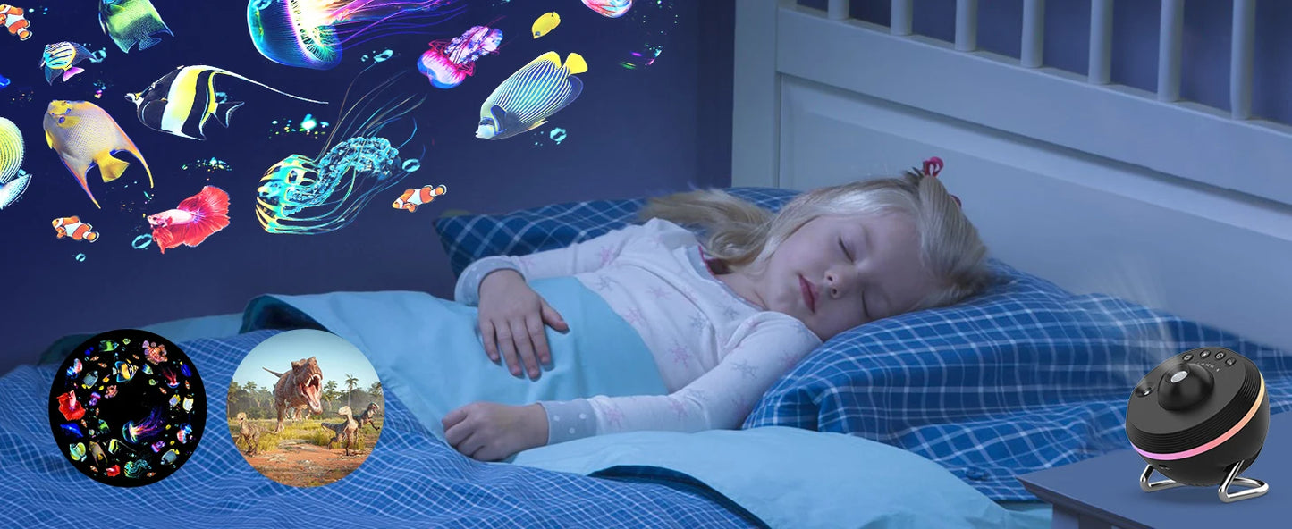 Lampada Notturna Proiettore Galaxy Meteor 360 Gradi Rotante E Stellare 4K HD Per Decorazione Stanza Bambini Adulti