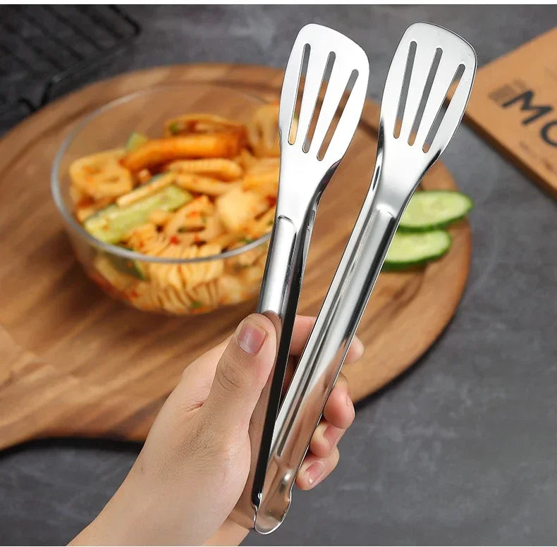 Pinze Per Alimenti In Acciaio Inossidabile 304 Barbecue Antiscivolo Per Cucina Clip Griglia Pesce Bistecca Pane
