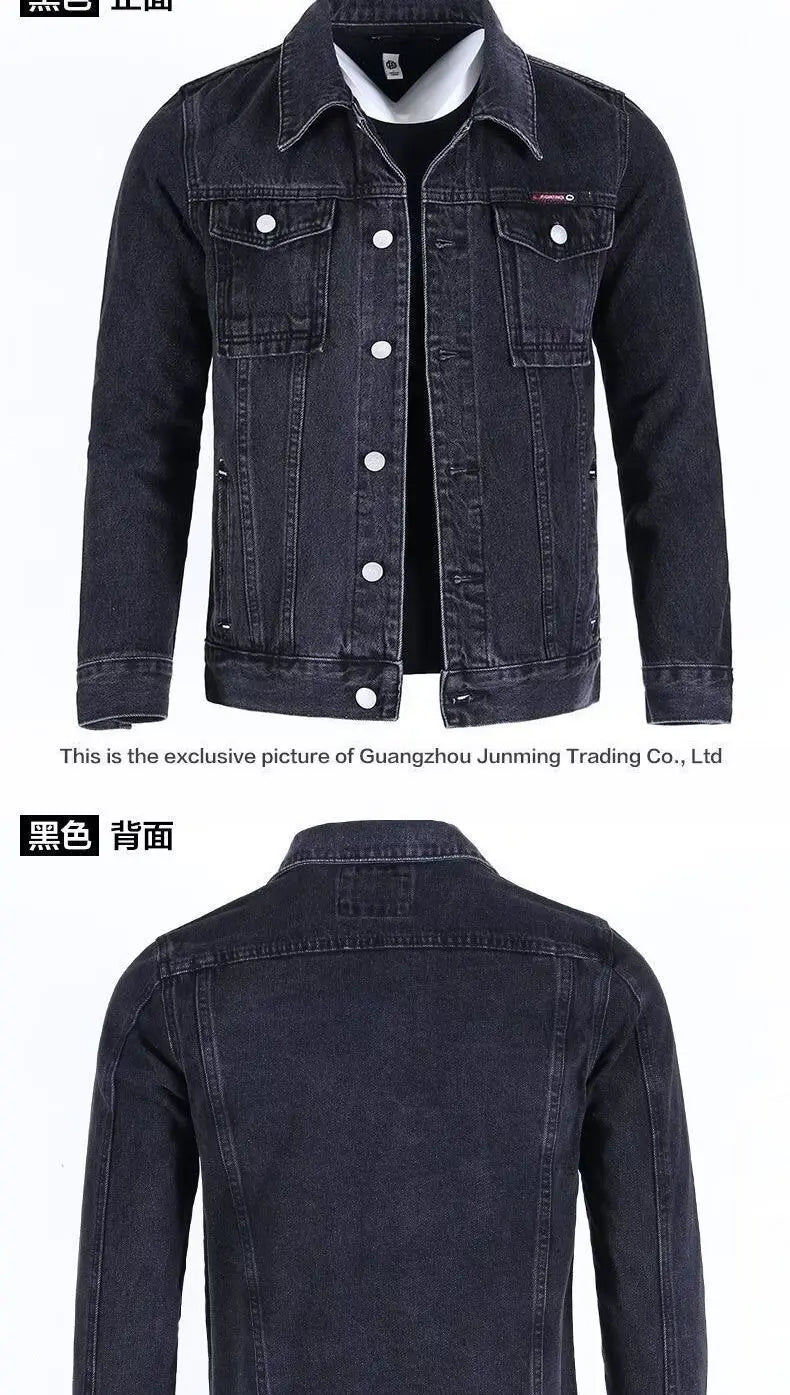 Giacca Da Lavoro Retrò Di Marca Per Uomo In Denim Pesante Nuova Taglia Grande Stile Americano Autunno Inverno