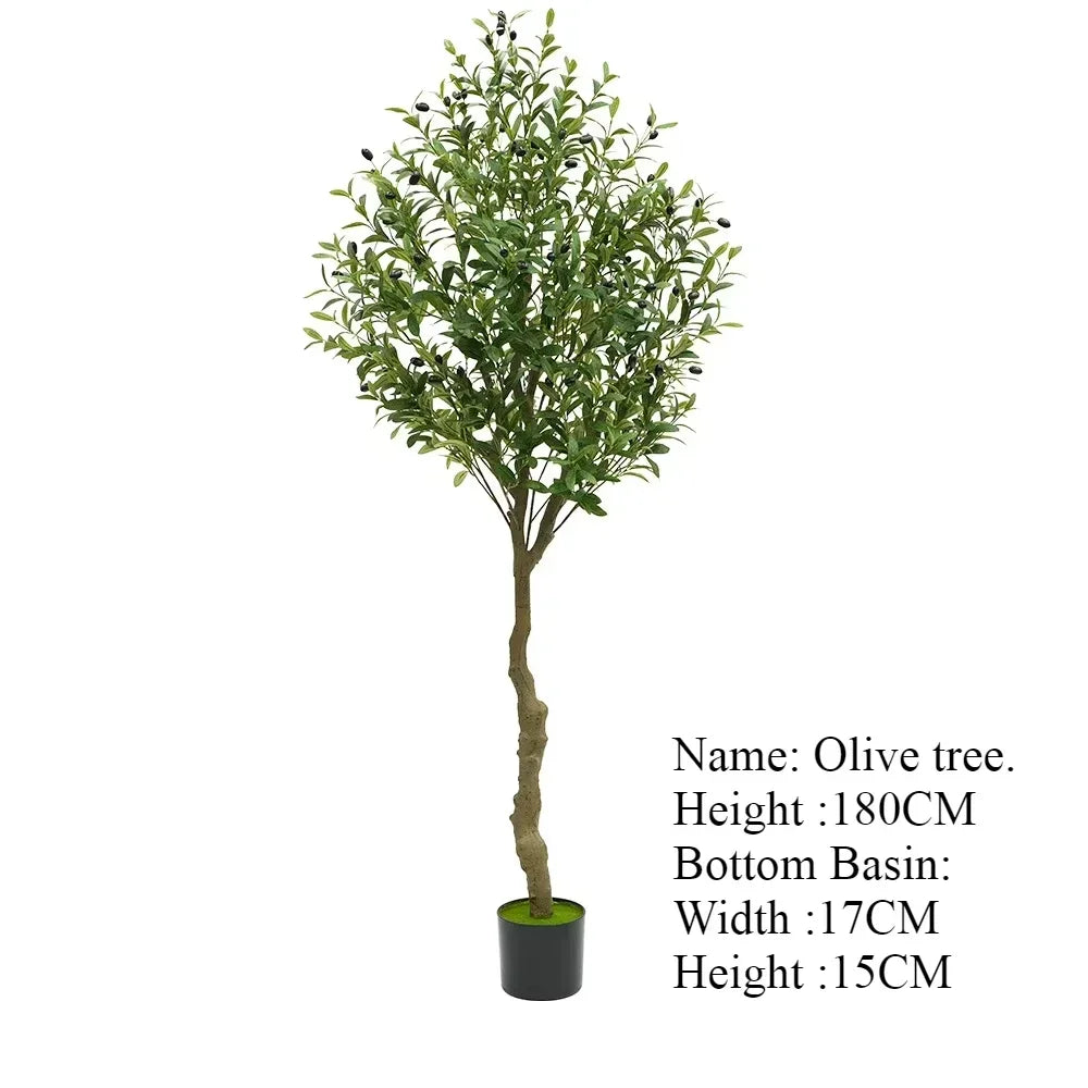 Albero Oliva Artificiale Grande Con Base Regolabile Da 60 Cm A 210 Cm Per Decorazione Ufficio E Casa
