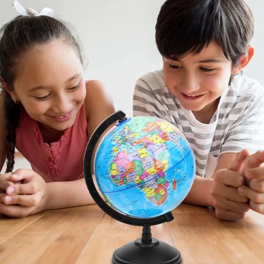 Set Globo Didattico Standard, Mappa Inglese HD 360 °   Rotazione, per studenti di classe e di geografia, risorsa didattica