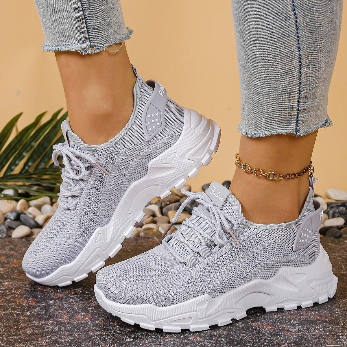 Scarpe Sportive Da Donna Traspiranti A Rete Singola Scarpa Casual Versatili Per Allenamento E Uso Quotidiano 2025