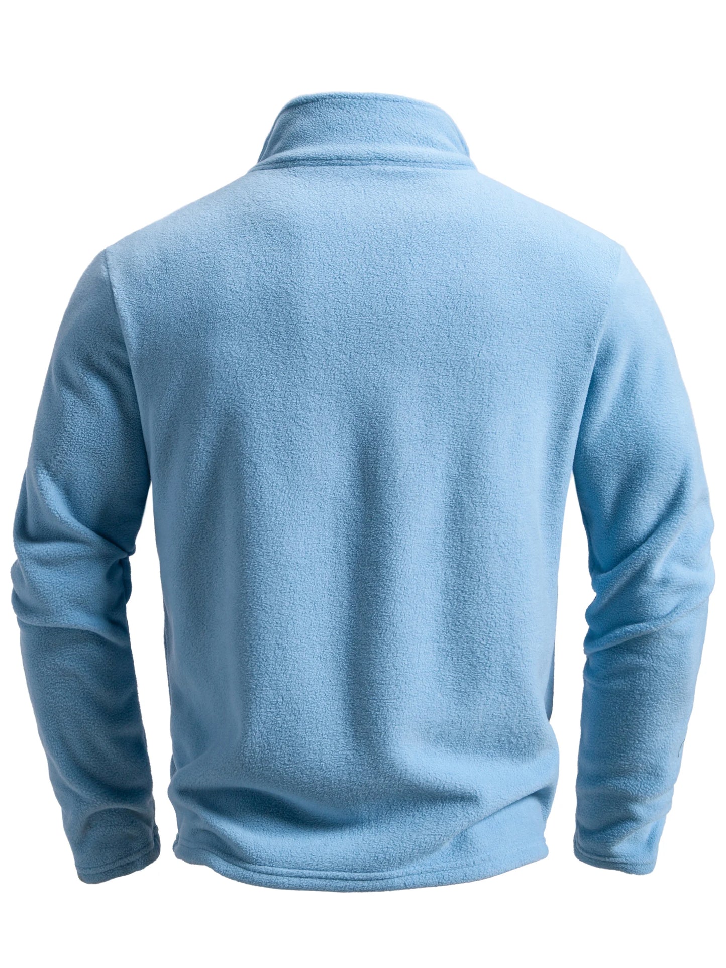 Top Caldo Da Uomo In Pile Tinta Unita Cardigan Con Cerniera Per Tempo Libero All'Aperto Primaverile Autunnale