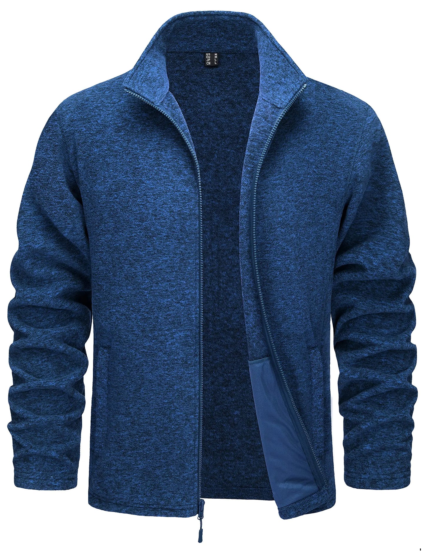 Tacvasen Giacche In Pile Leggere Con Zip Intera Da Uomo Casual Primaverile Con Tasche E Colletto Alla Coreana