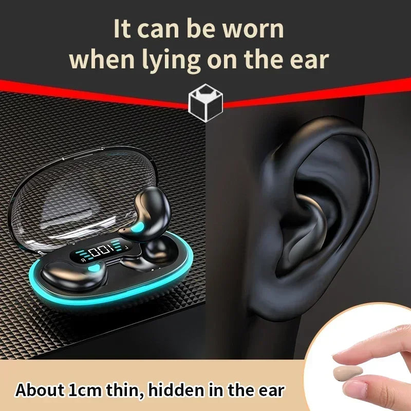 X55 Auricolari Per Dormire Mini Cuffie Wireless TWS Bluetooth Cuffie Stereo Con Microfono Chiamata HD Sport
