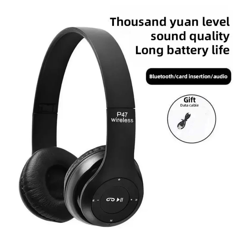Cuffie Senza Fili Bluetooth 5.0 Con Bassi Stereo HiFi Pieghevoli Auricolari Per Giochi Musica Smartphone Ragazze Bambini