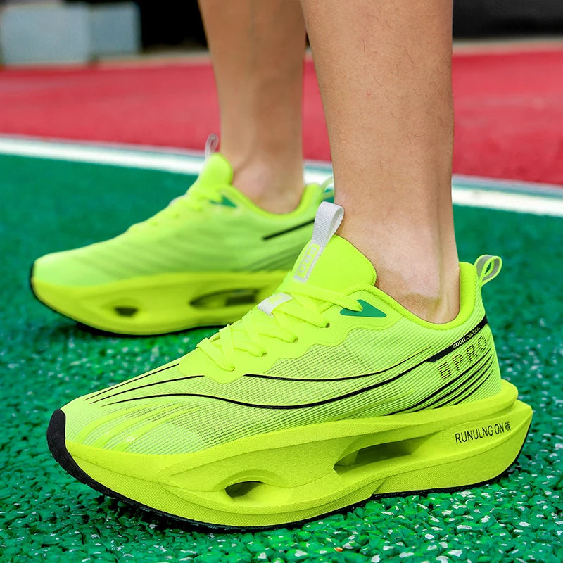 Scarpe Da Corsa Su Strada Casual Da Uomo Comode E Alla Moda Con Lacci Design Basso Con Suole Antiscivolo