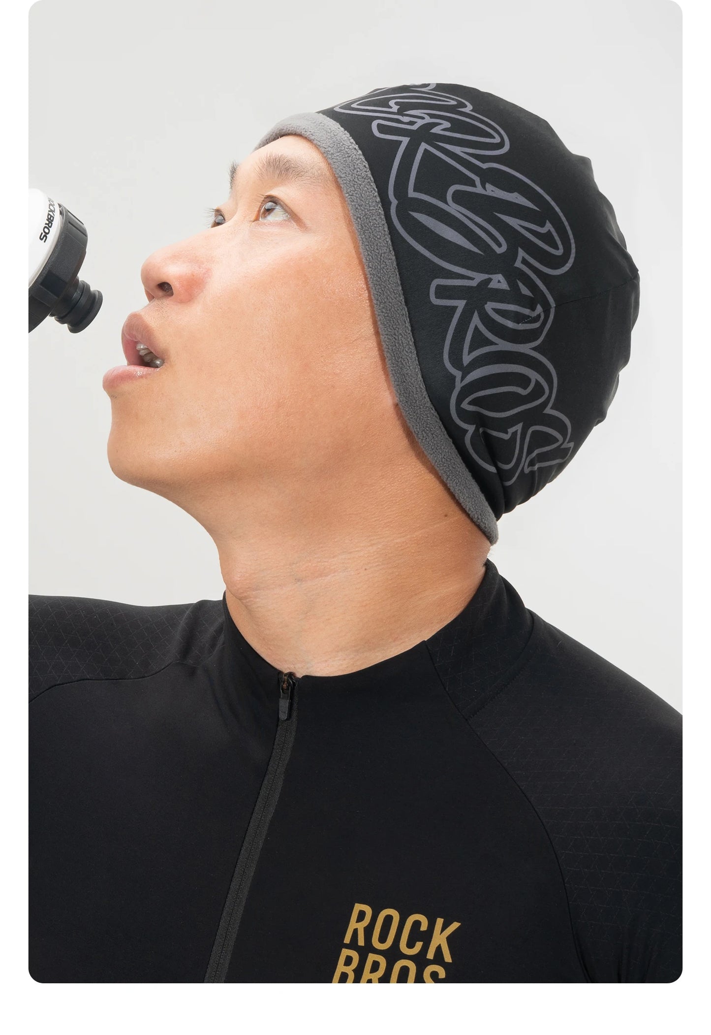 Rockbros Cappello Caldo Reversibile Pile Polare Alta Elasticità Ciclismo Sci Escursionismo Copertura Unisex