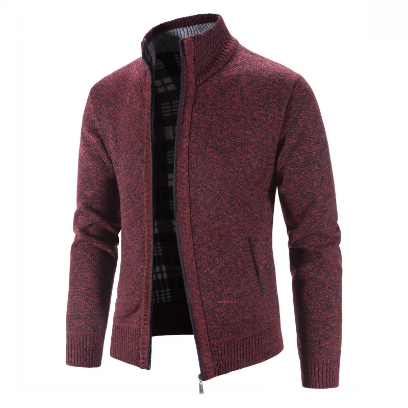 Nuova Primavera Autunno Maglione Lavorato a Maglia Uomo Moda Slim Fit Cardigan Casual