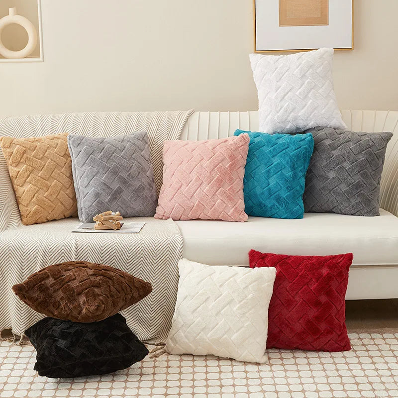 Fodera Per Cuscino In Peluche 45x45 E 30x50 Cm Per Divano Soggiorno Federa Quadrata In Cotone Decorazioni Per La Casa