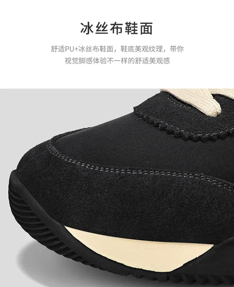 Sneakers Casual Uomo Designer Retro Scarpe Da Corsa In Microfibra Tessuto Pelle Traspirante Con Plateau Interno