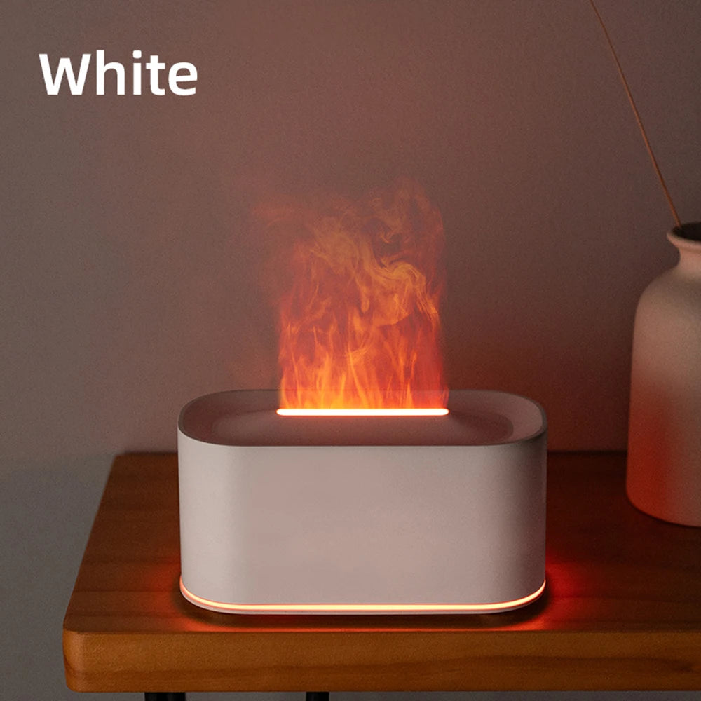 Diffusore Di Aromaterapia Con Effetto Fiamma E Nebbia Fredda Umidificatore Silenzioso Per Casa E Camera Da Letto