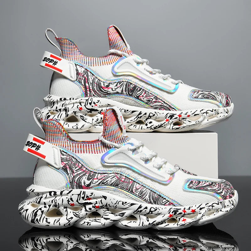 Scarpe Da Uomo Sneakers Casual Traspiranti Lusso Trainer Race Scarpe Da Corsa Per Uomo