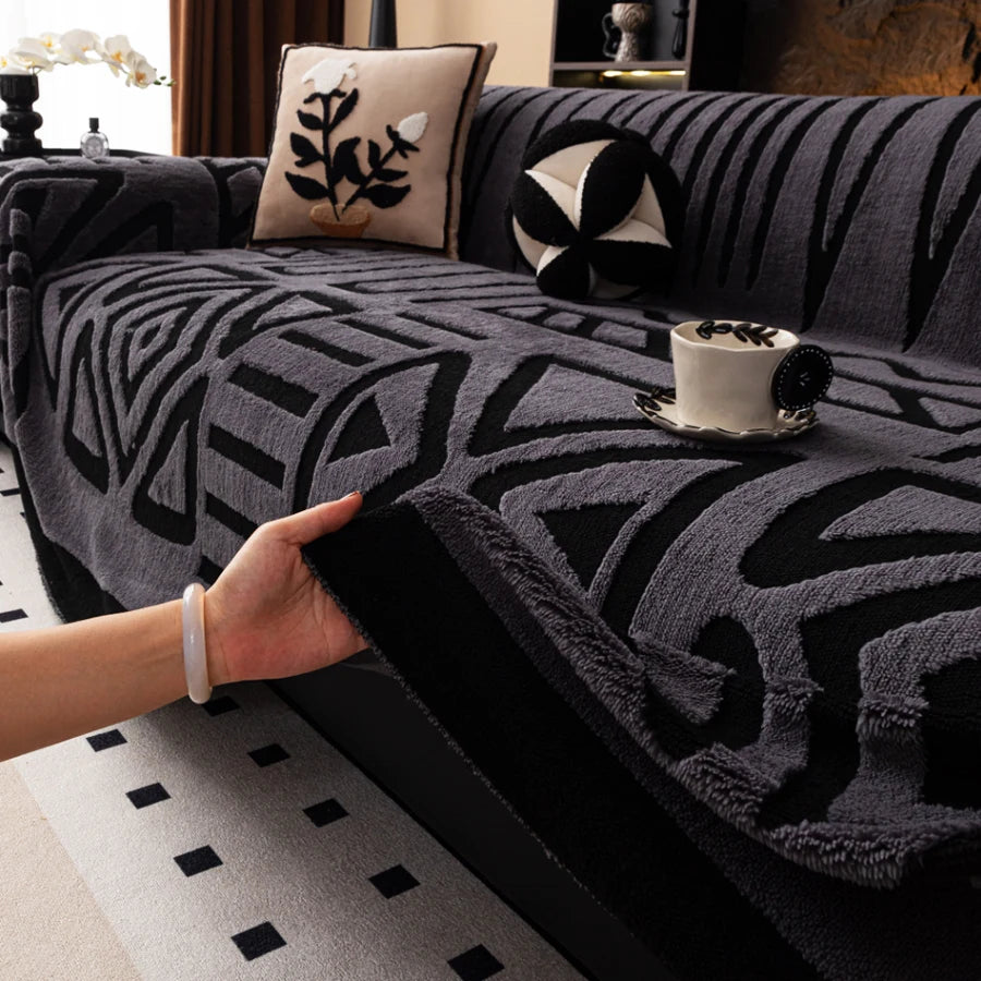 Protezione Per Divano In Stile Bohémien Nuovo Coperta Vintage Intrecciata Antiscivolo Adatta A Divani E Animali Lux