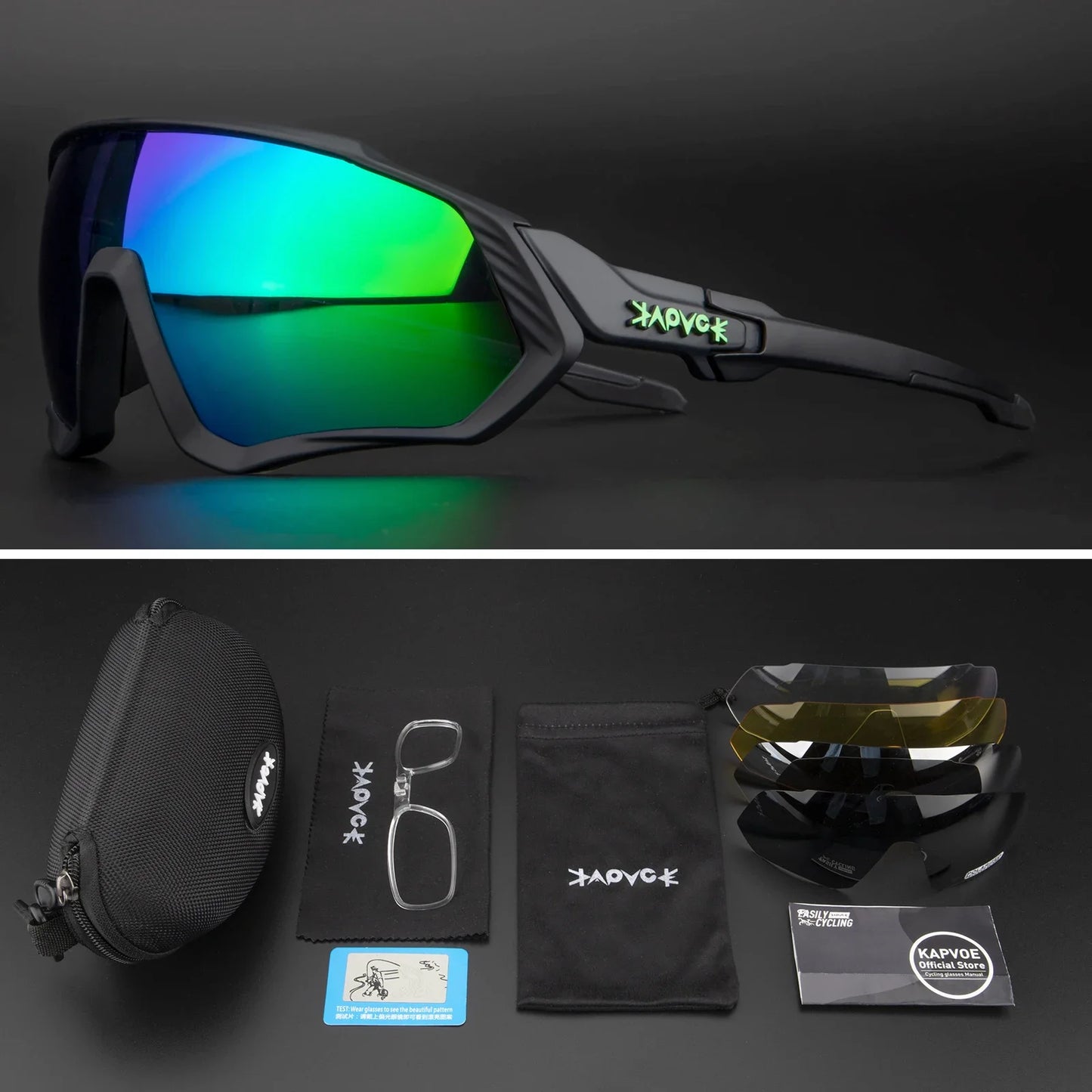 Occhiali Da Ciclismo Polarizzati Per Sport All'Aperto Corsa Pesca MTB Bici Da Strada Unisex Uomo Donna