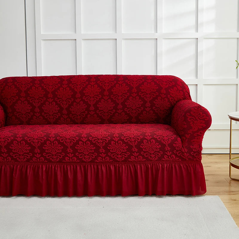 Fodera Divano A Fiori Stile Europeo Jacquard Copridivano Antiscivolo Protezione Per Mobili Soggiorno Decorazioni Casa