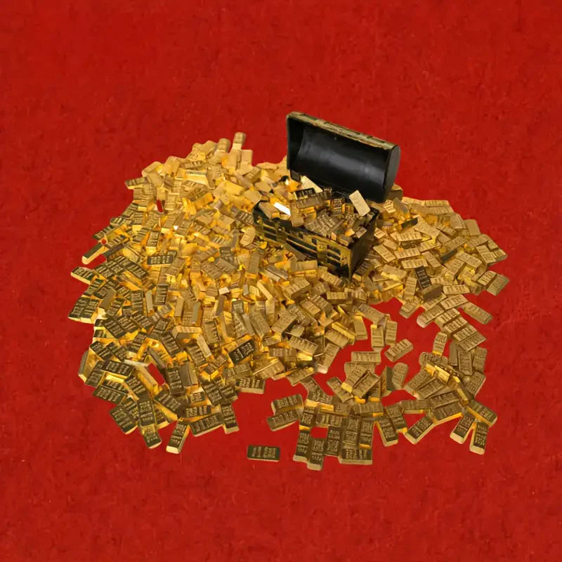 100 pezzi/set di mini decorazioni per la decorazione della ricchezza e della prosperità, accessori in metallo fantasia per la decorazione della festa in casa carni