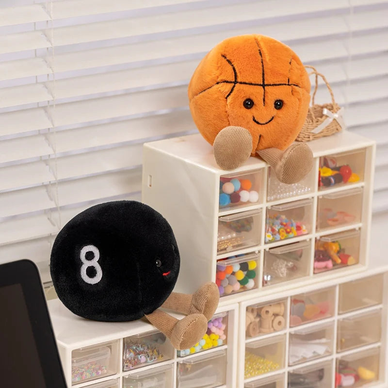 Peluche GDzaccly Sportivi Adorabili Palline Morbide Cuscino Regalo Di Natale Per Ragazzi Basket Calcio Tennis Biliardo