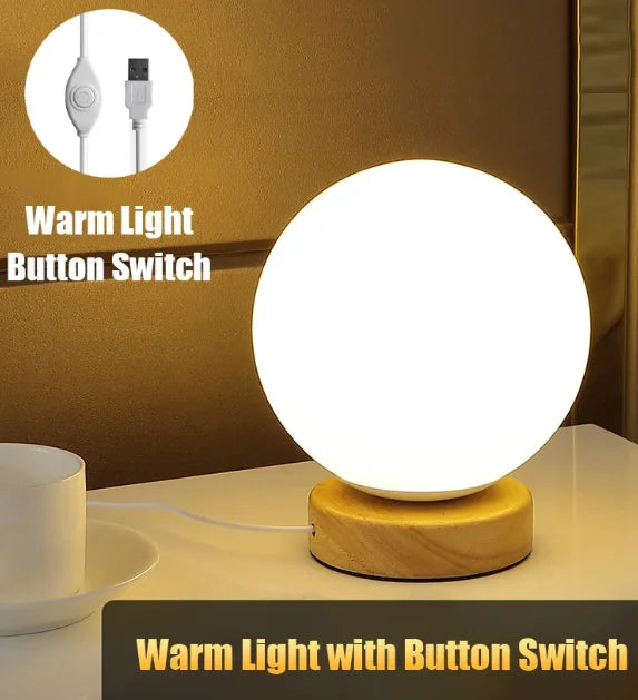 Lampada Da Notte LED Che Cambia Colore RGB Ricaricabile USB Per Comodino Tavolo Soggiorno Camera Da Letto Ufficio