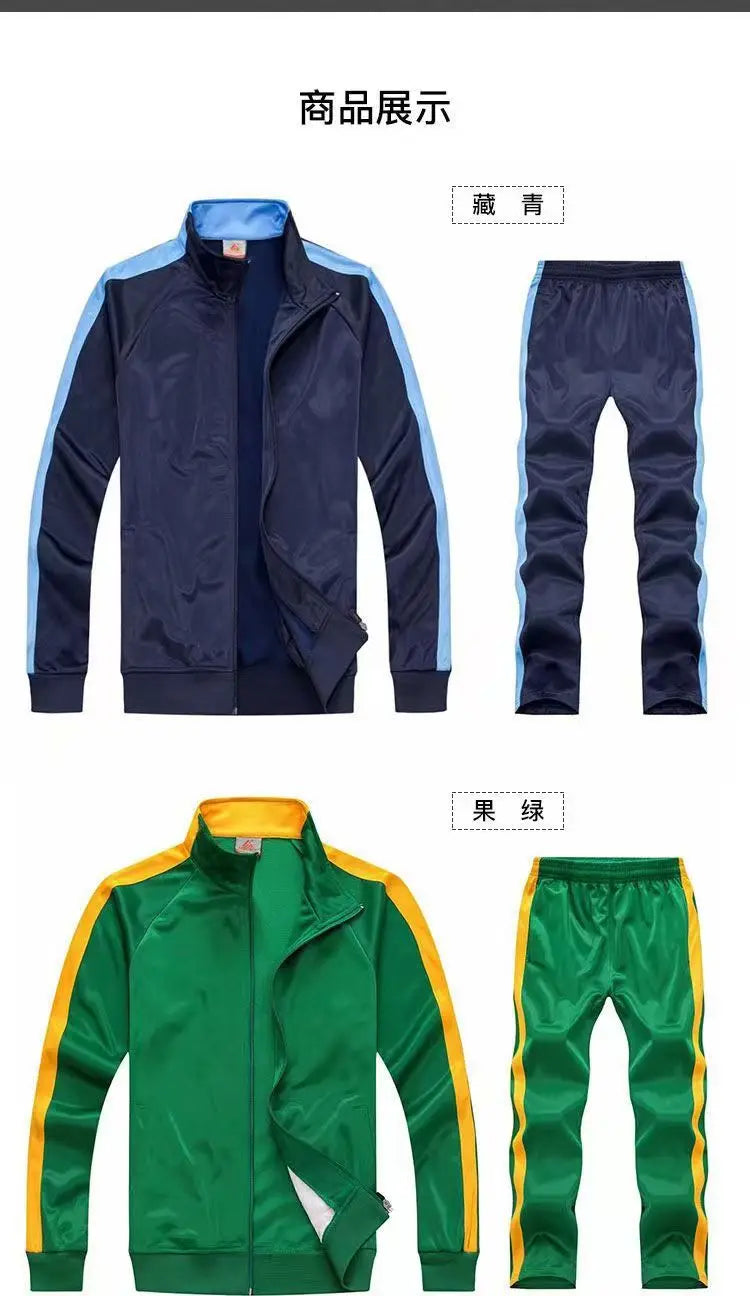 Set Tuta Da Uomo 2 Pezzi Giacca E Pantaloni Abbigliamento Sportivo Allenamento Autunno Inverno Primavera