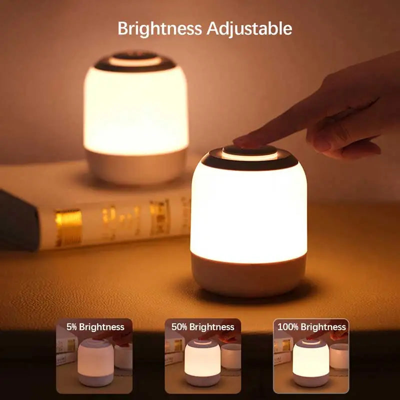 Luci Notturne A LED Ricaricabili USB Lampada Da Tavolo Con Luminosità Regolabile Per Cucina Camera Da Letto E Campeggio